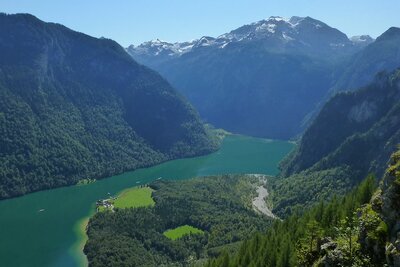 Blick auf den Königssee vom Mooslahner aus