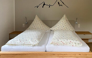 Schlafzimmer der Ferienwohnung 1