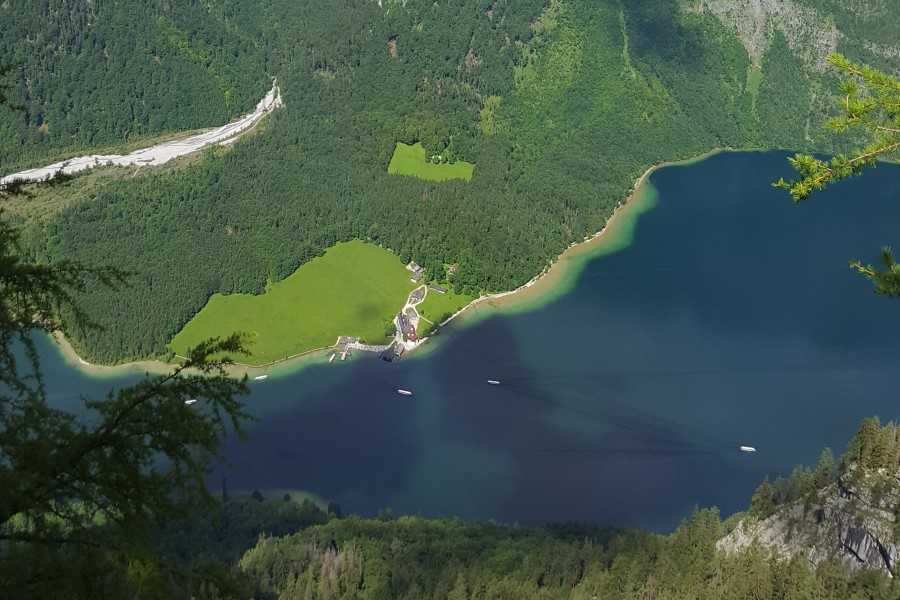 Blick auf den malerischen Königssee
